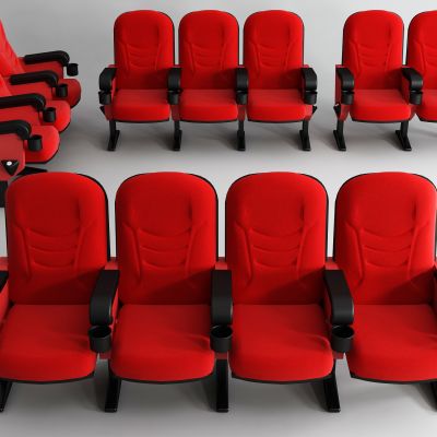 现代布艺多功能剧院椅