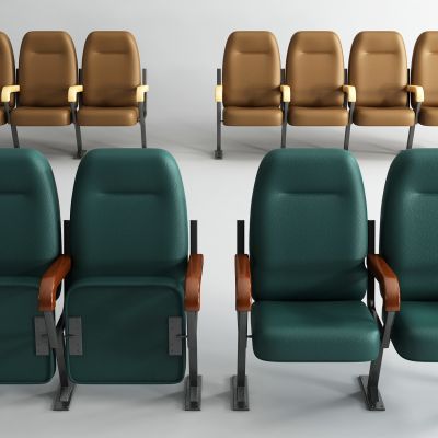 现代皮革公用椅 多功能椅 剧院椅