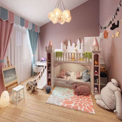 北欧女儿房 公主房