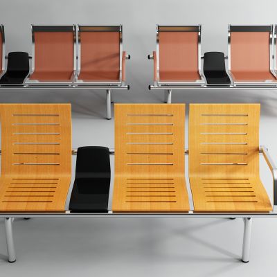现代等候公共椅
