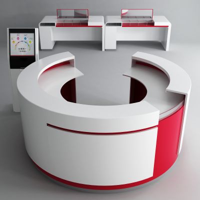 现代银行服务台  填单台