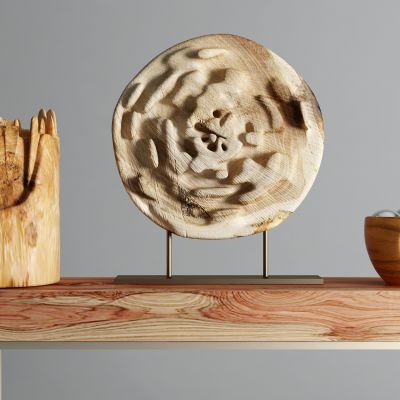 自然风原木饰品摆件