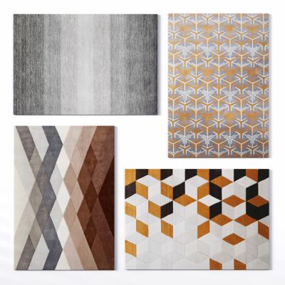 现代布艺方形地毯