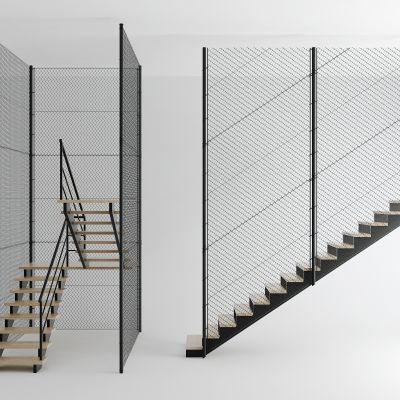 工业风铁艺楼梯