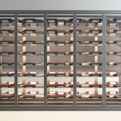 现代酒架3D模型