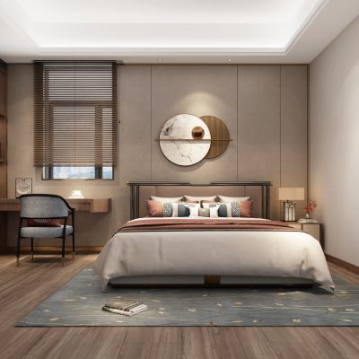 新中式卧室主卧衣柜