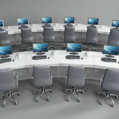 现代监控指挥中心桌椅