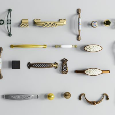 现代金属柜门拉手