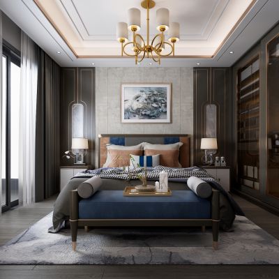 新中式卧室