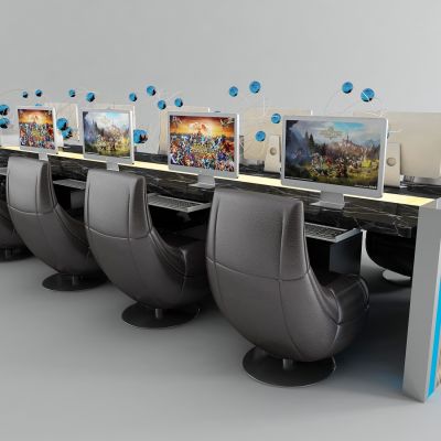 现代游戏桌 电竞椅