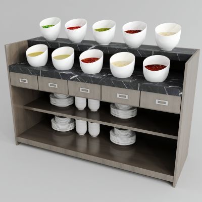 现代餐边柜 调料台