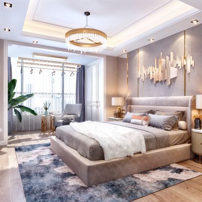 现代轻奢卧室