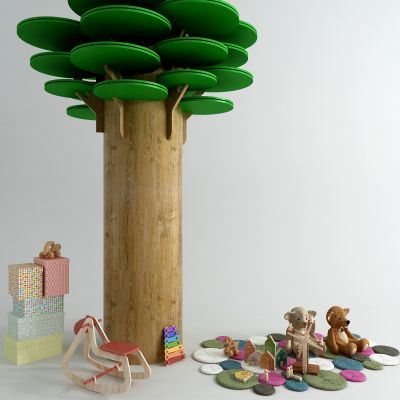 现代装饰树  儿童玩具