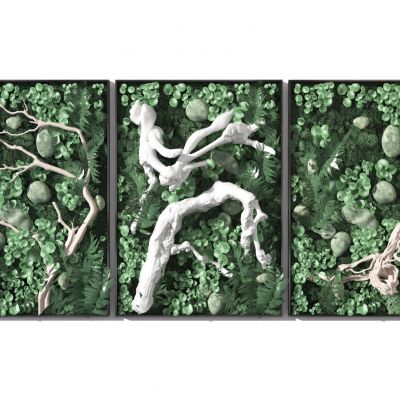 植物墙  装饰墙  庭院 