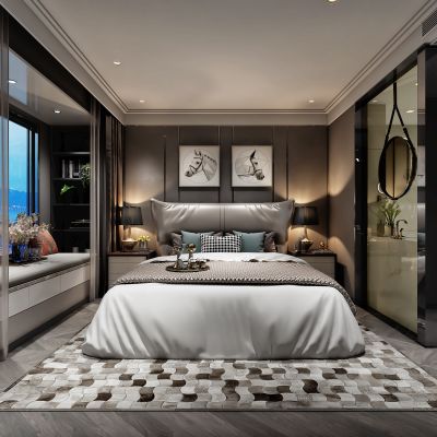 后现代卧室主人房