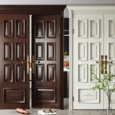 简欧入户双开门