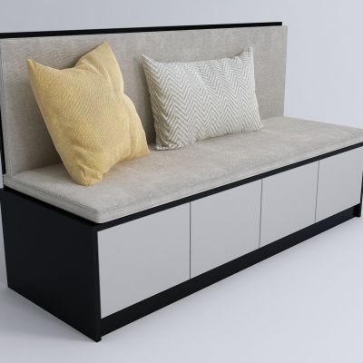 现代卡座 换鞋凳