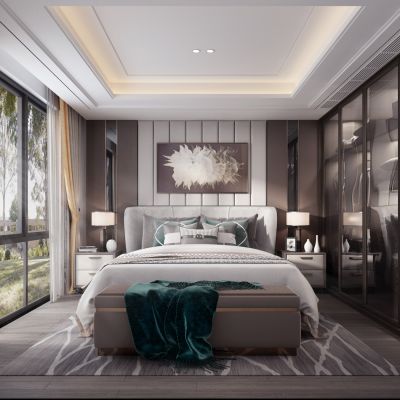 现代轻奢卧室