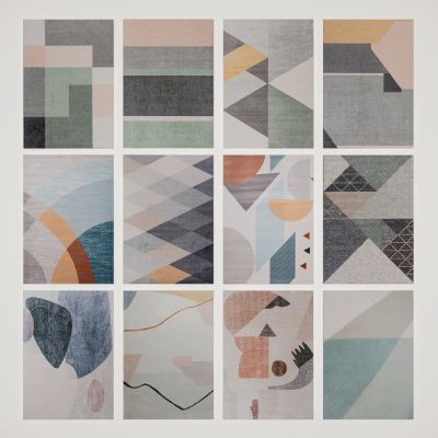 北欧创意图案地毯