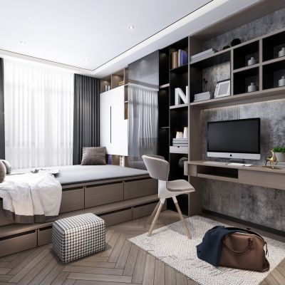 现代榻榻米卧室