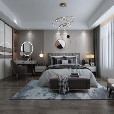 现代轻奢卧室