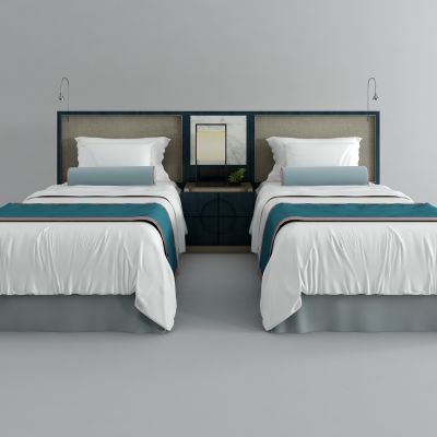 新中式标房床组合