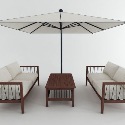 现代庭院休闲椅 遮阳伞