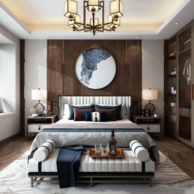新中式主卧室