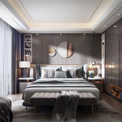 现代轻奢卧室