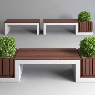 现代公园公共椅 条凳 园林长椅