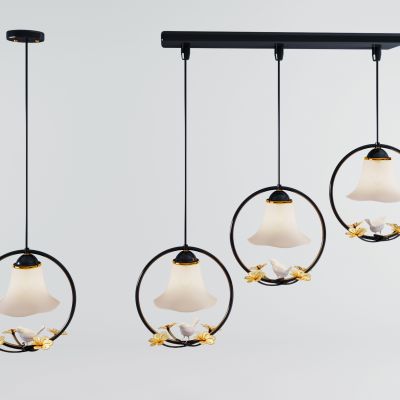 现代金属吊灯组合