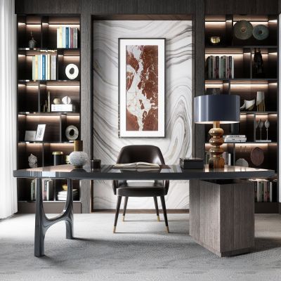 现代别墅书房