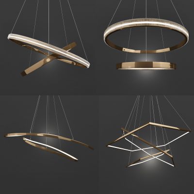 现代金属吊灯组合