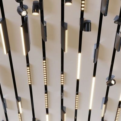 13现代磁吸灯轨道灯组合cr