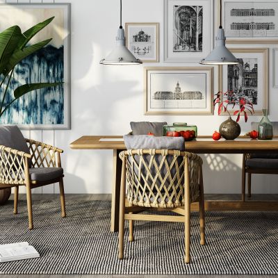 北欧现代餐厅组合