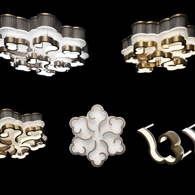 新中式金属祥云吊灯