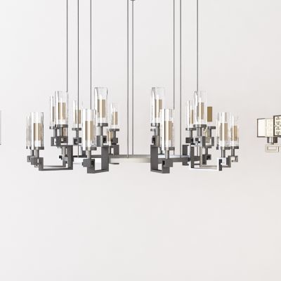 新中式吊灯组合