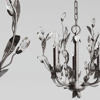 法式金属花型烛台吊灯
