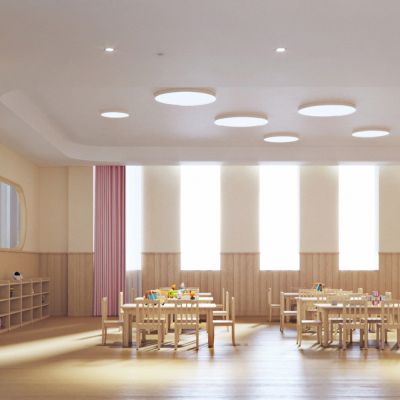 现代幼儿园教室 卫生间