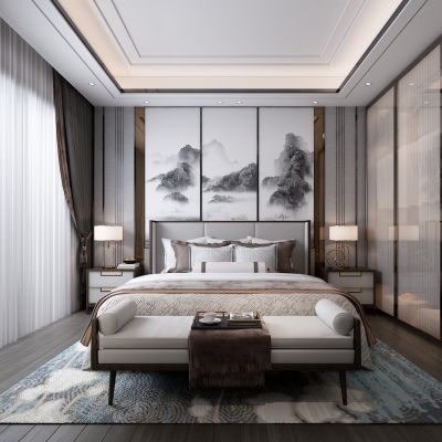 新中式卧室