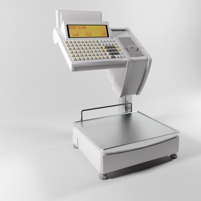 现代电子称重器3D模型