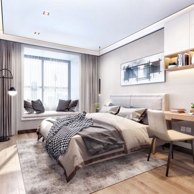 现代北欧卧室