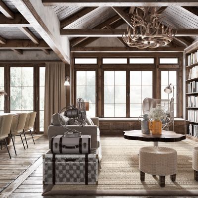 美式民宿客餐厅