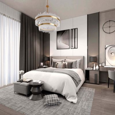 现代轻奢卧室