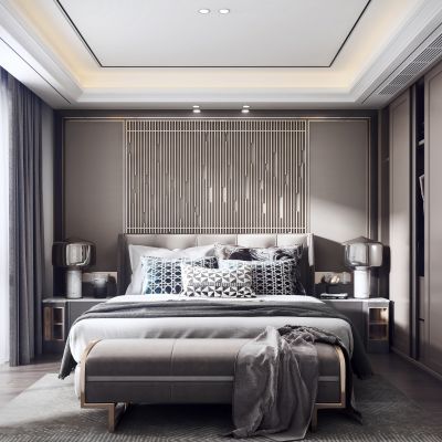 现代轻奢卧室