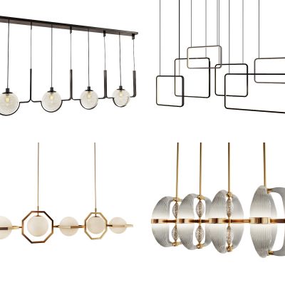 现代北欧吊灯组合