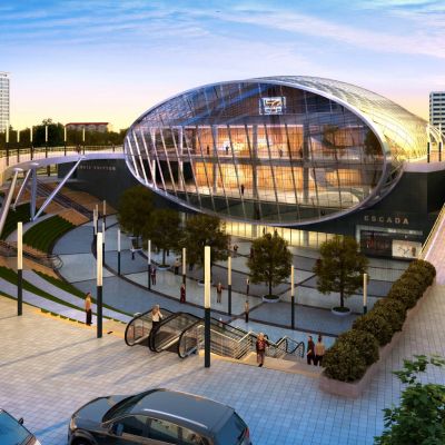 现代体育馆建筑  展览馆  异形建筑