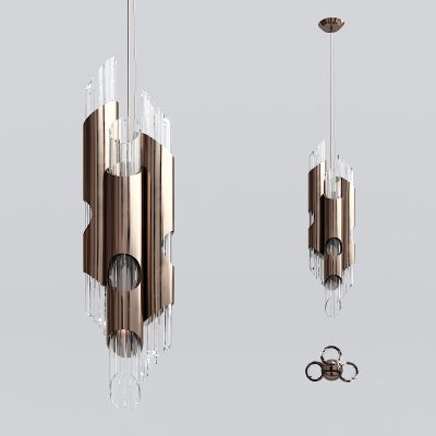现代金属玻璃吊灯