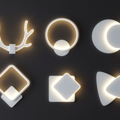 北欧几何壁灯组合