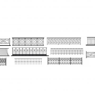 欧式风格铁艺栏杆